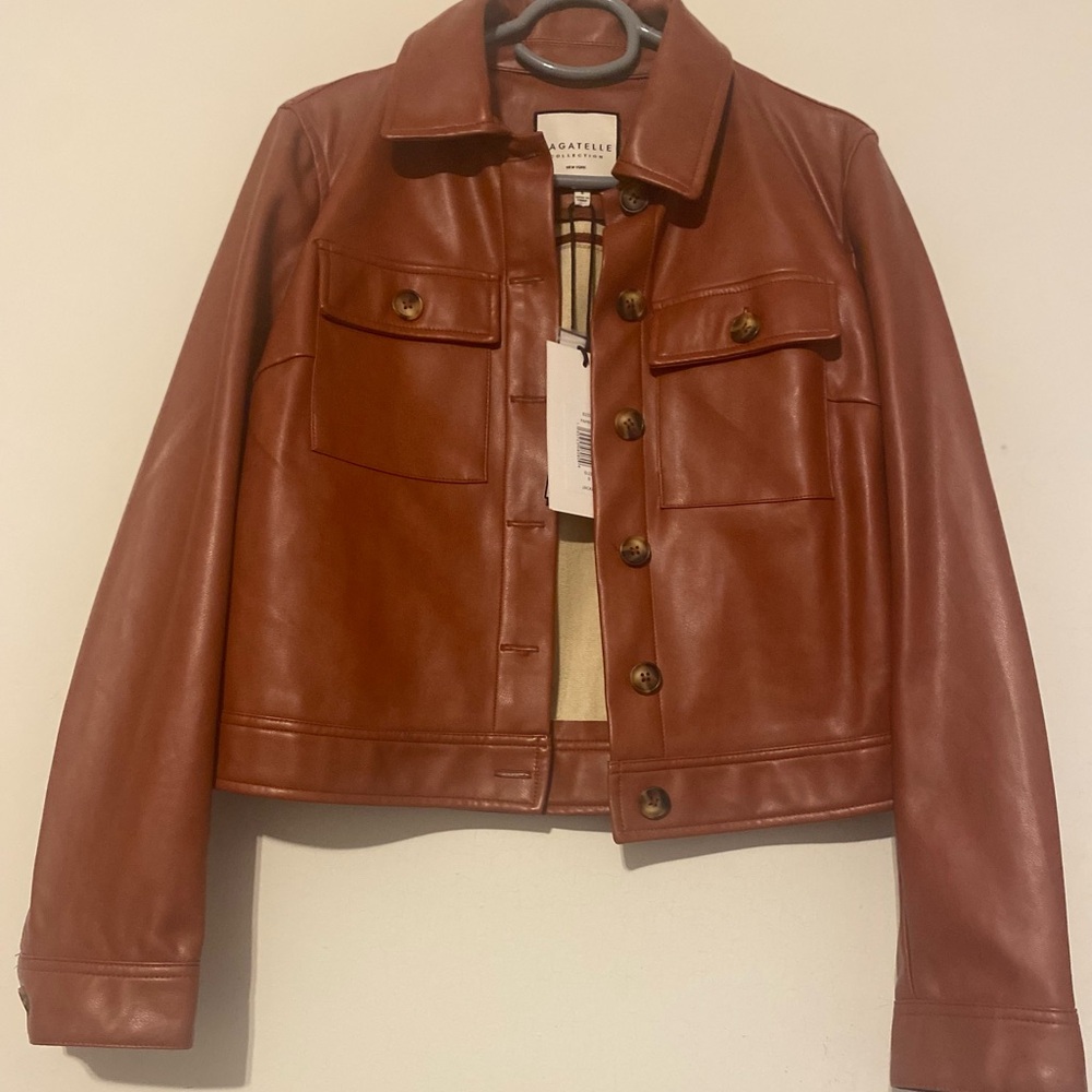 Bagatelle faux leather jacket, small